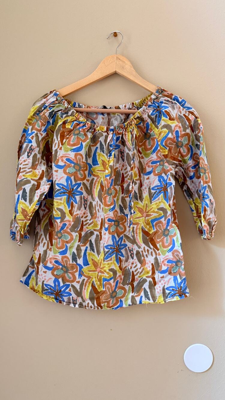 Hester & Orchard Linen Blend Top Size Small